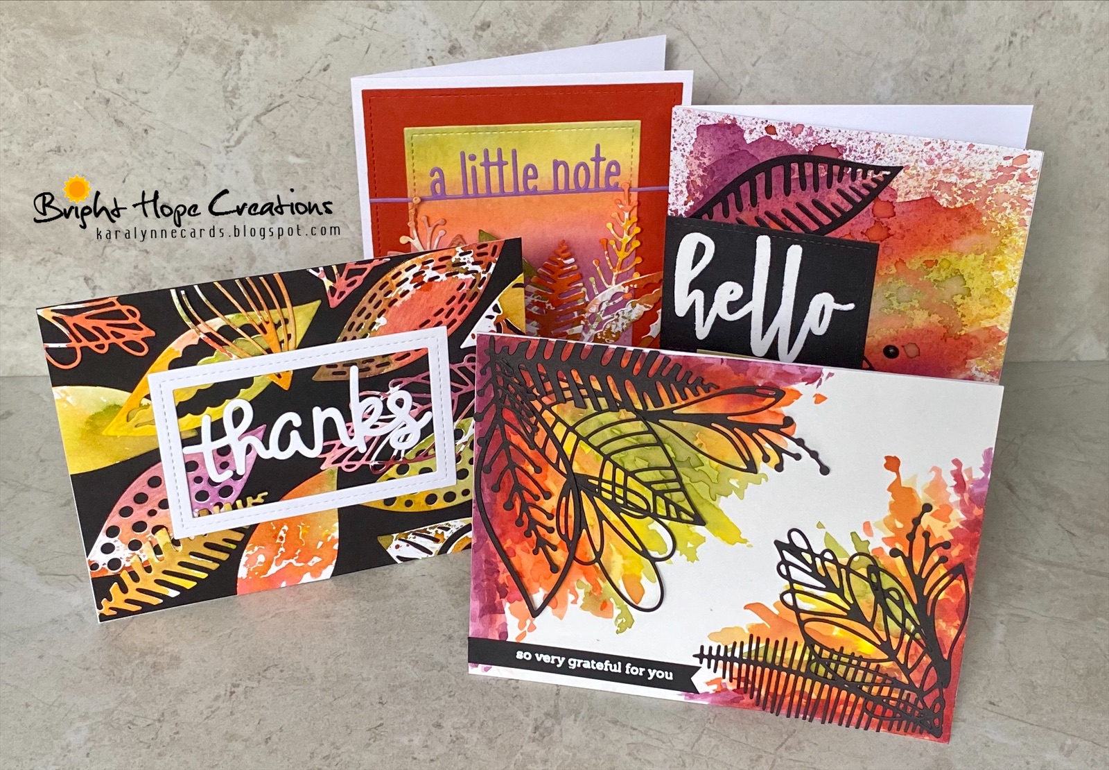 Kara Lynne s Card Designs Four Different Techniques for Four